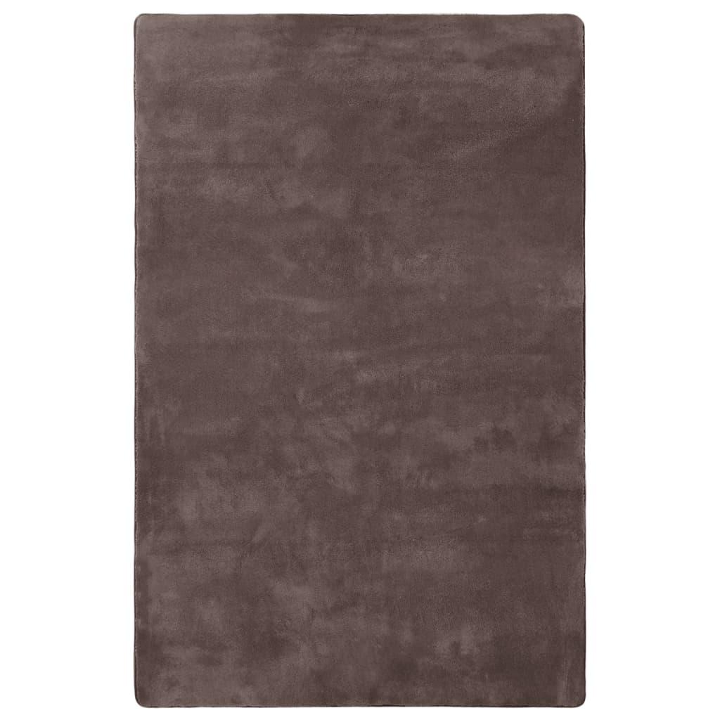 Hochflor-Teppich Taupe 230x160 cm