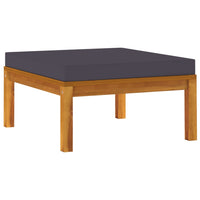 Thumbnail for 3-tlg. Garten-Lounge-Set mit Dunkelgrauen Kissen Akazienholz