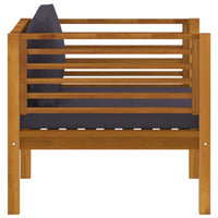 Thumbnail for Gartenstuhl mit Dunkelgrauen Kissen Massivholz Akazie