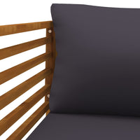 Thumbnail for Gartenstuhl mit Dunkelgrauen Kissen Massivholz Akazie
