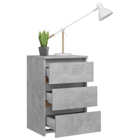 Thumbnail for Nachttisch Betongrau 40x35x62,5 cm Holzwerkstoff