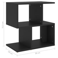 Thumbnail for Nachttische 2 Stk. Schwarz 50x30x51,5 cm Holzwerkstoff