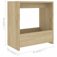 Thumbnail for Beistelltisch Sonoma-Eiche 50x26x50 cm Holzwerkstoff