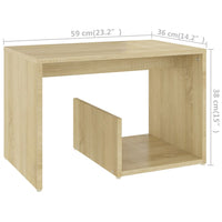 Thumbnail for Beistelltisch Sonoma-Eiche 59x36x38 cm Holzwerkstoff