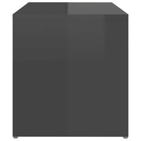 Thumbnail for Beistelltisch Hochglanz-Grau 59x36x38 cm Spanplatte