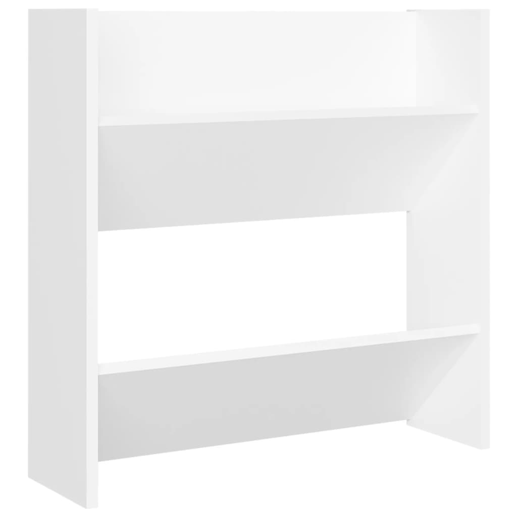Wand-Schuhschränke 4 Stk. Weiß 60x18x60 cm Spanplatte