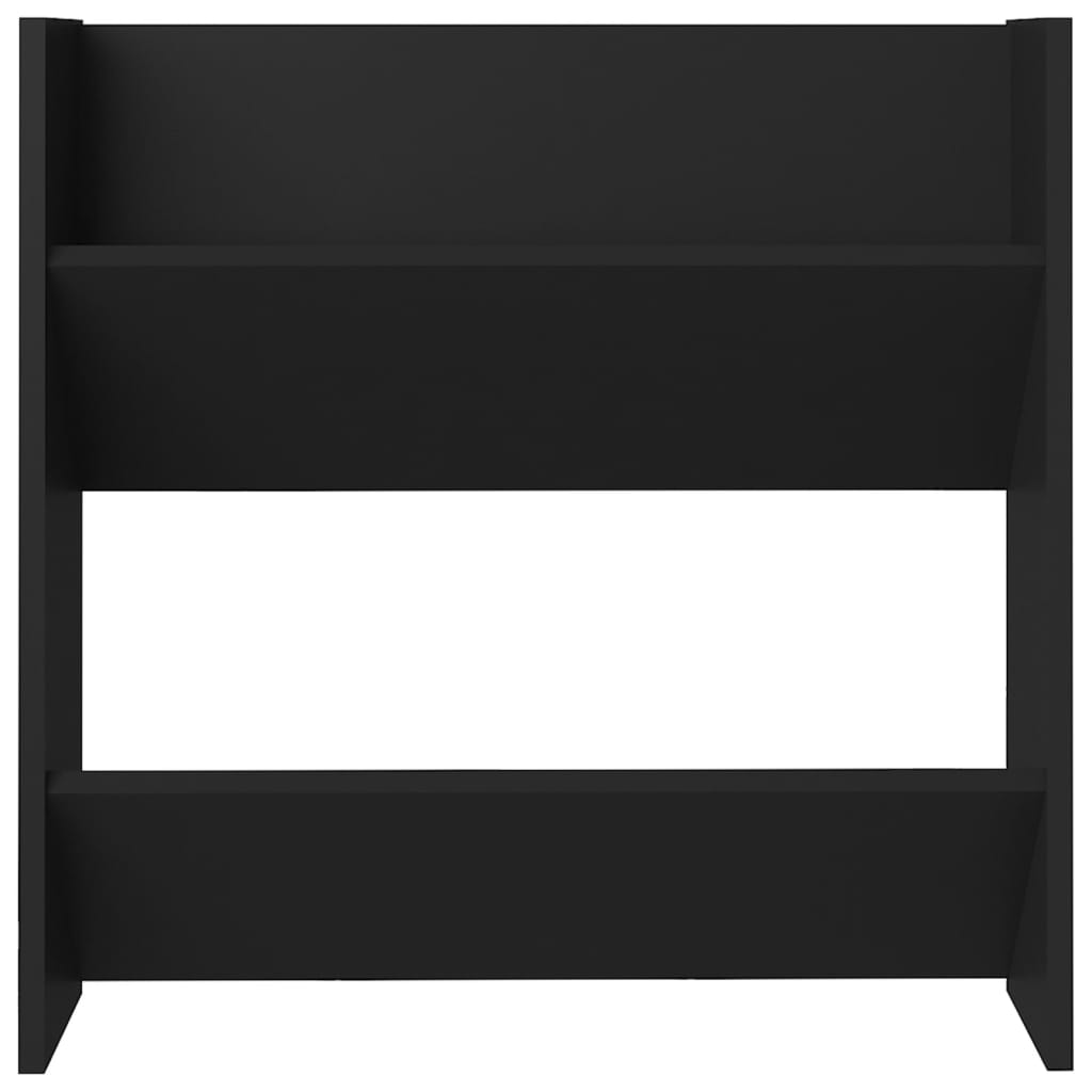Wand-Schuhschrank Schwarz 60x18x60 cm Holzwerkstoff