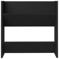 Thumbnail for Wand-Schuhschrank Schwarz 60x18x60 cm Holzwerkstoff