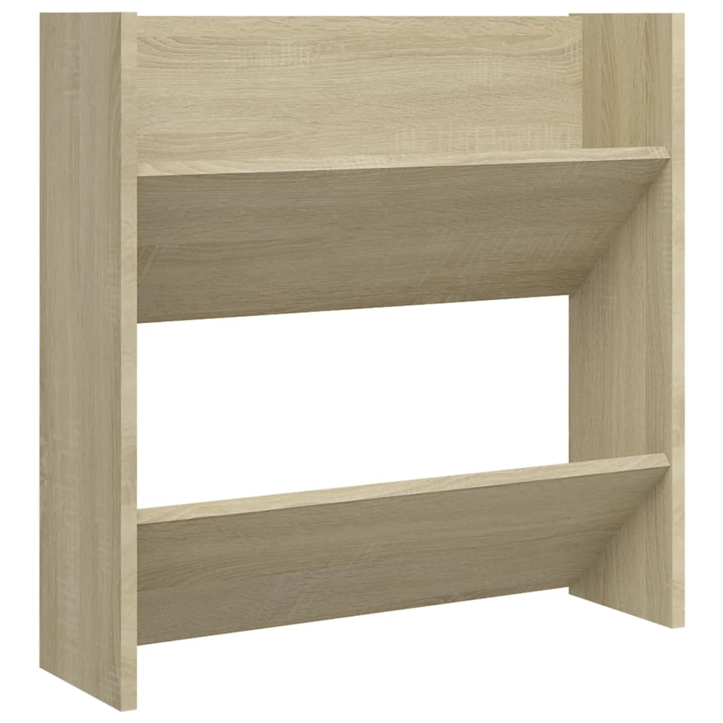 Wand-Schuhschränke 4 Stk. Sonoma-Eiche 60x18x60 cm Spanplatte