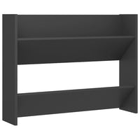 Thumbnail for Wand-Schuhschrank Grau 80x18x60 cm Spanplatte