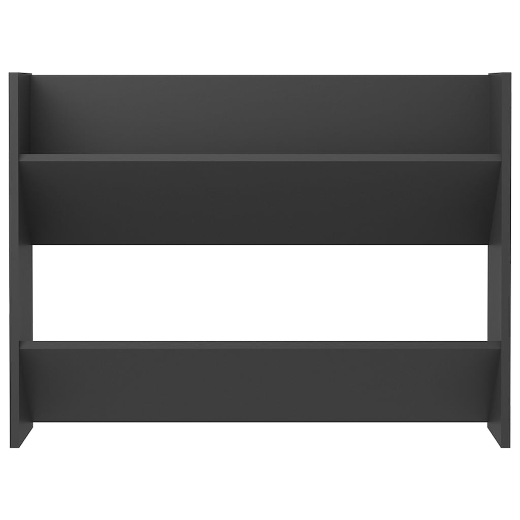 Wand-Schuhschrank Grau 80x18x60 cm Spanplatte