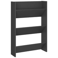 Thumbnail for Wand-Schuhschrank Grau 60x18x90 cm Spanplatte