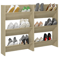 Thumbnail for Wand-Schuhschränke 2 Stk. Sonoma-Eiche 60x18x90cm Holzwerkstoff