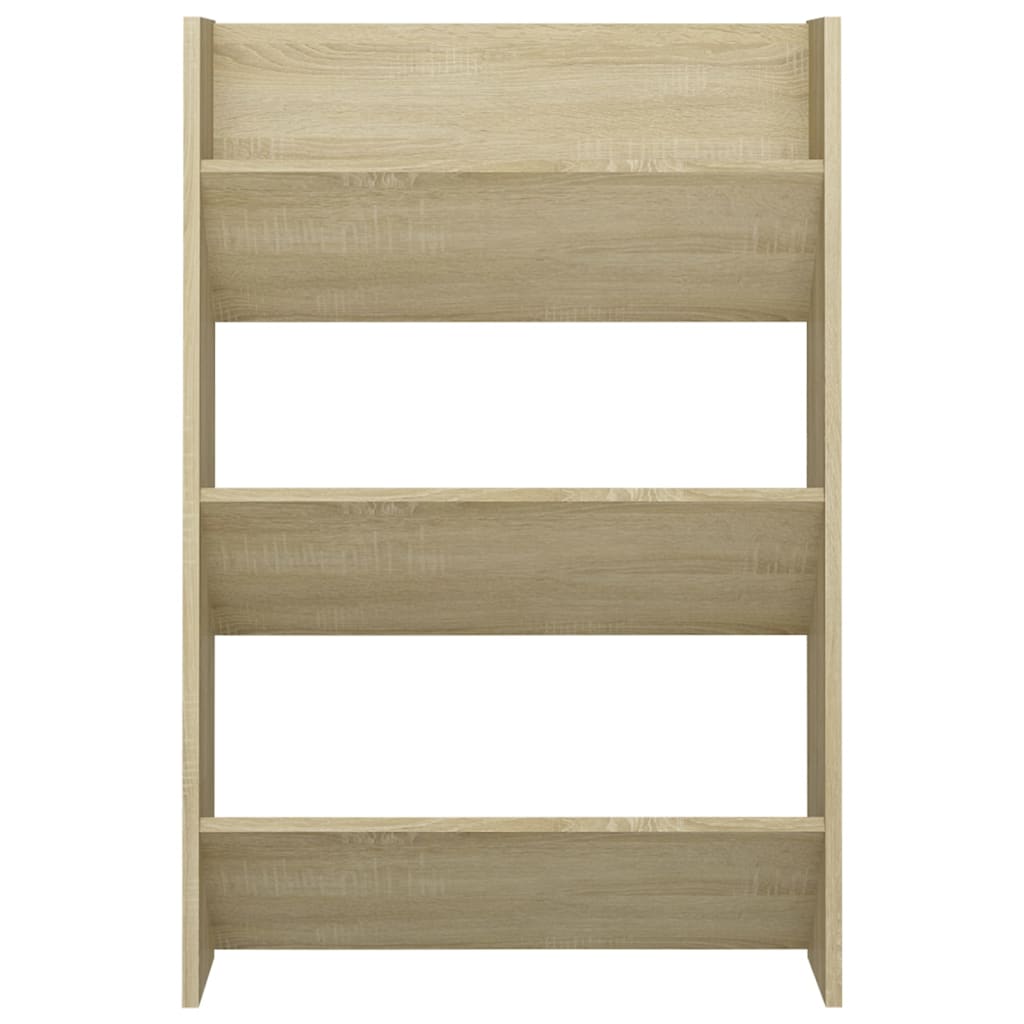 Wand-Schuhschränke 2 Stk. Sonoma-Eiche 60x18x90cm Holzwerkstoff