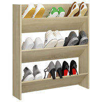 Thumbnail for Wand-Schuhschrank Sonoma-Eiche 80x18x90 cm Holzwerkstoff