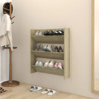 Thumbnail for Wand-Schuhschrank Sonoma-Eiche 80x18x90 cm Holzwerkstoff