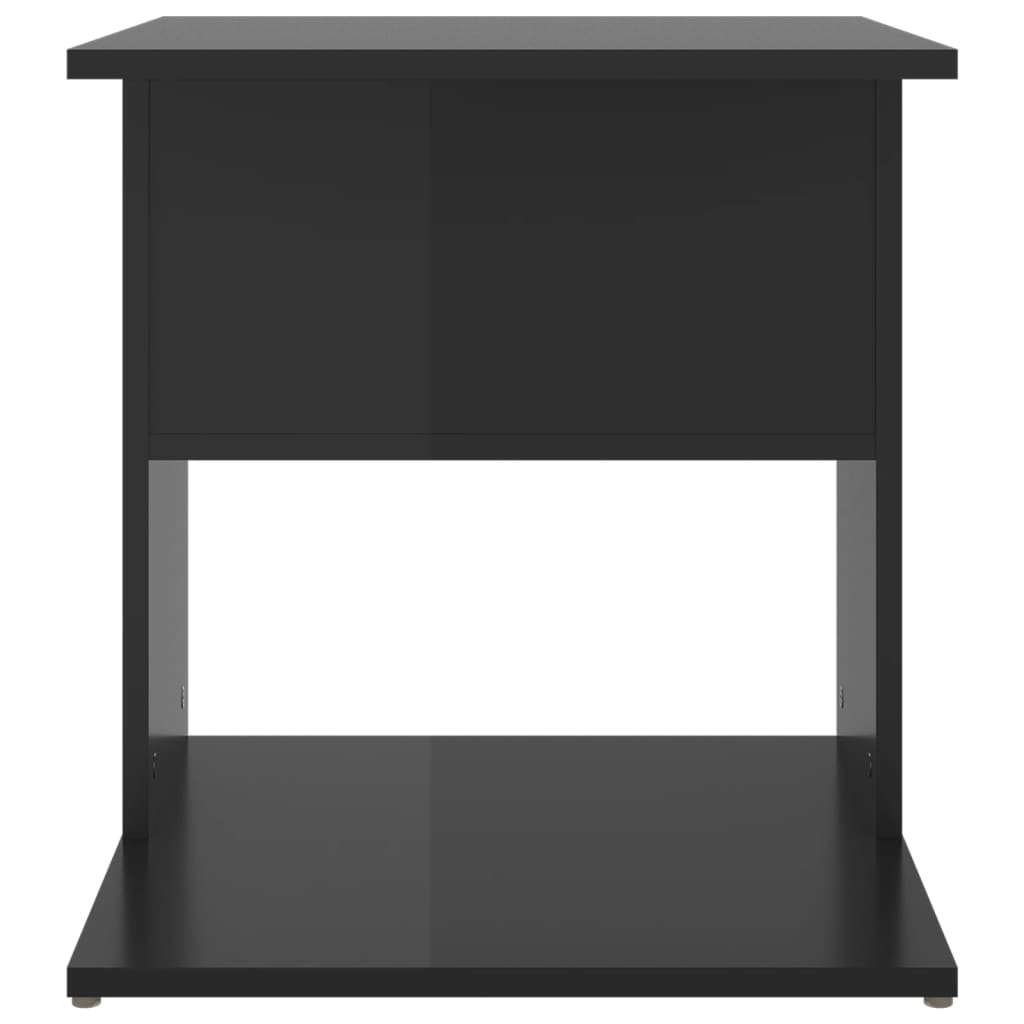 Beistelltisch Hochglanz-Schwarz 45x45x48 cm Holzwerkstoff