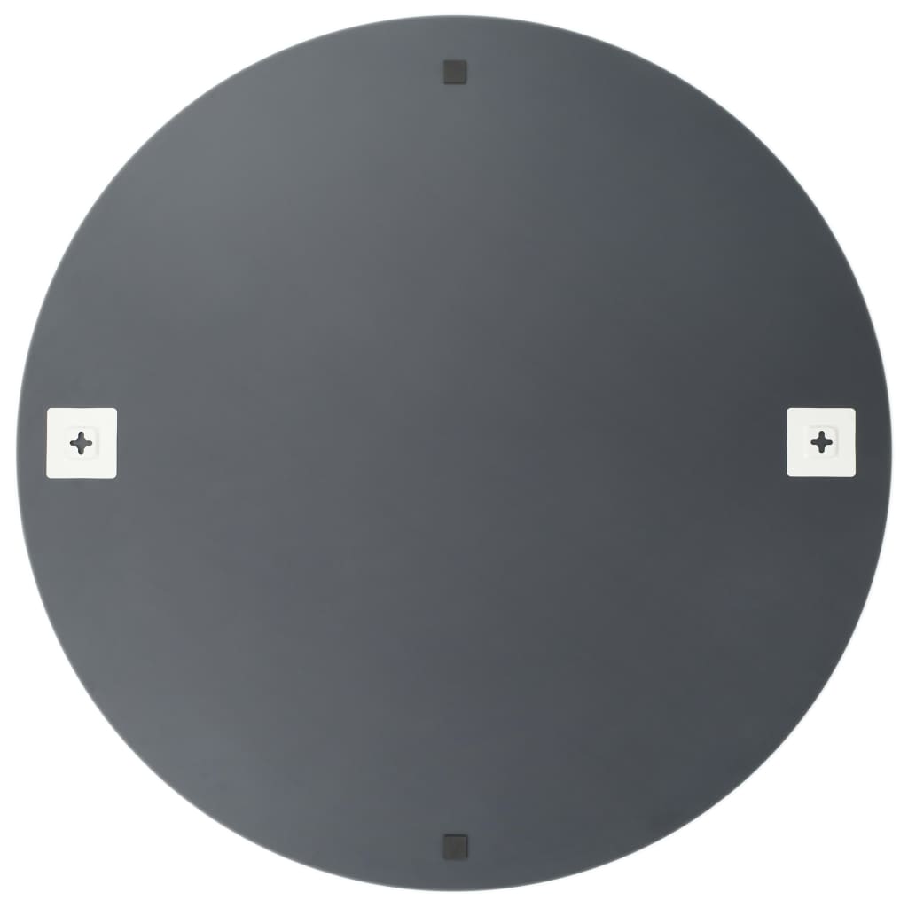 Wandspiegel ohne Rahmen mit LED-Beleuchtung Rund Glas