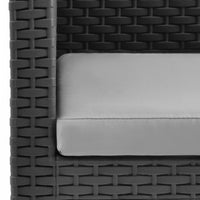 Thumbnail for Gartenstühle mit Kissen 2 Stk. PP Rattan Anthrazit