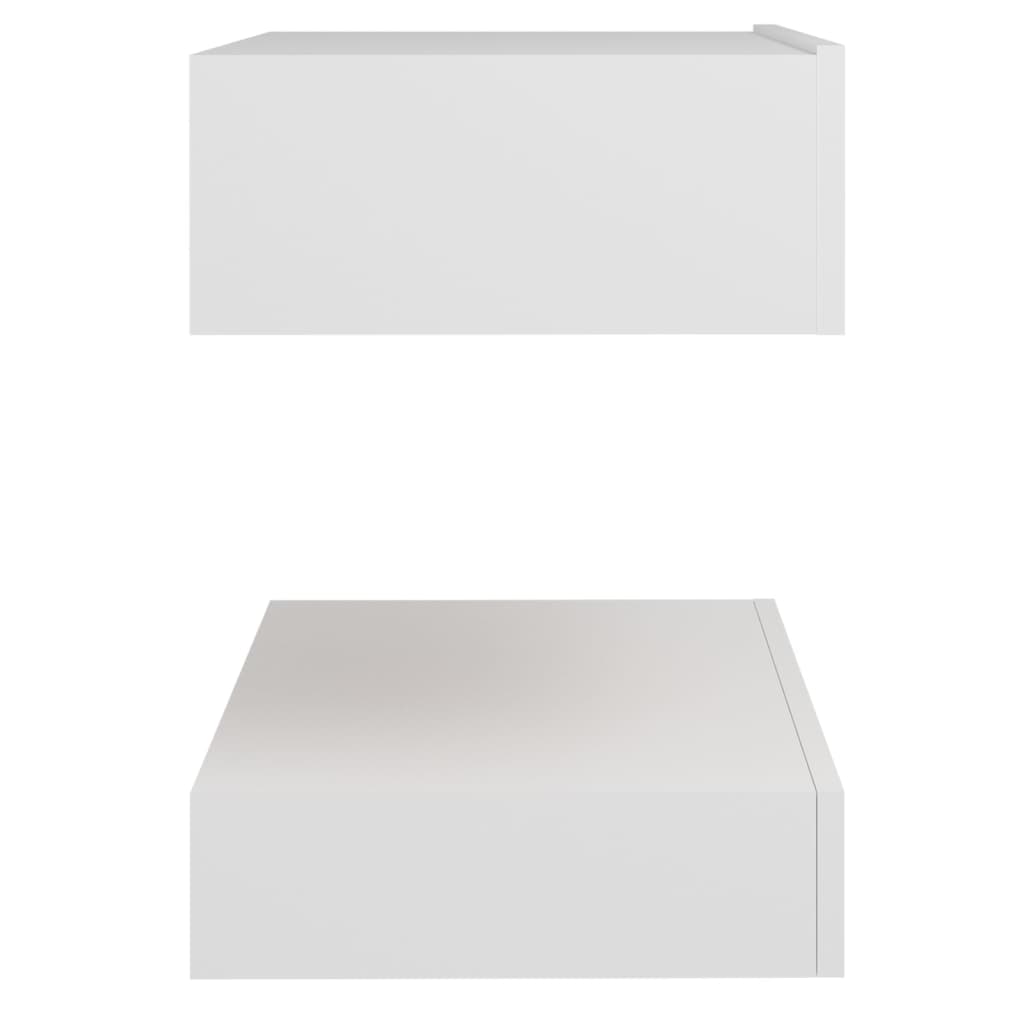 Nachttisch Weiß 60x35 cm Holzwerkstoff