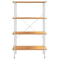 Thumbnail for Regal mit 4 Böden Weiß und Eiche-Optik 80x40x130 cm