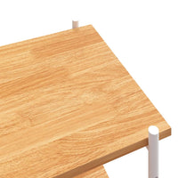 Thumbnail for Regal mit 4 Böden Weiß und Eiche-Optik 80x40x130 cm