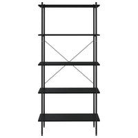 Thumbnail for Regal mit 5 Böden Schwarz 80x40x163 cm