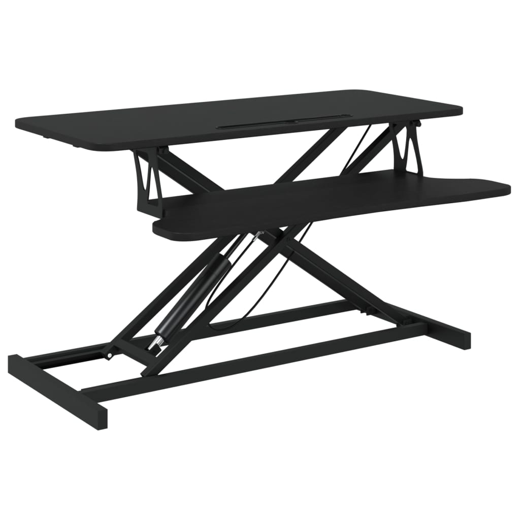 Arbeitsstation Verstellbar 90x40x(13-50) cm Stahl Holzwerkstoff