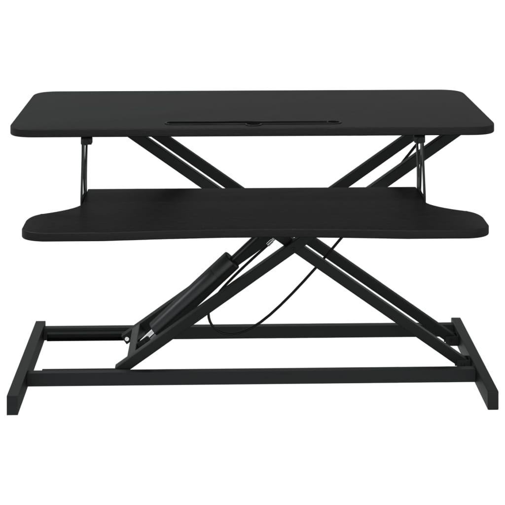 Arbeitsstation Verstellbar 90x40x(13-50) cm Stahl Holzwerkstoff