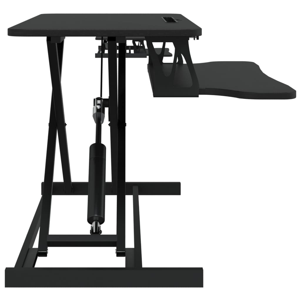 Arbeitsstation Verstellbar 90x40x(13-50) cm Stahl Holzwerkstoff