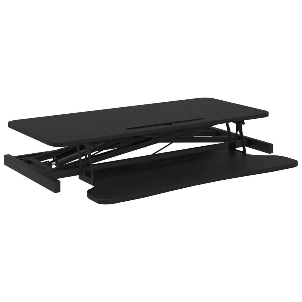 Arbeitsstation Verstellbar 90x40x(13-50) cm Stahl Holzwerkstoff