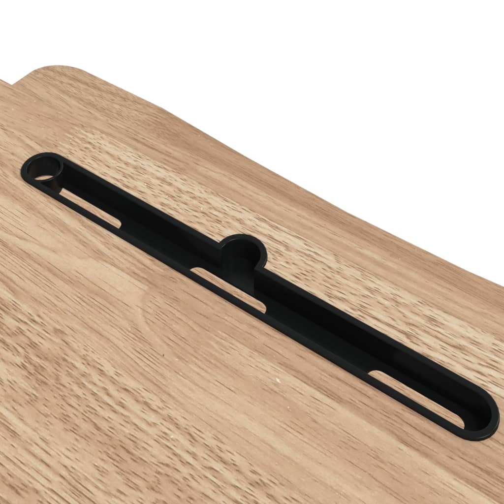 Arbeitsstation Verstellbar 90x40x(13-50) cm Stahl Holzwerkstoff