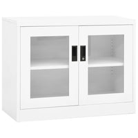 Thumbnail for Büroschrank Weiß 90x40x70 cm Stahl