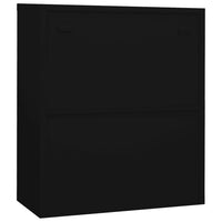 Thumbnail for Büroschrank Schwarz 90x40x105 cm Stahl