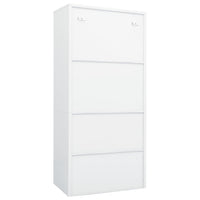 Thumbnail for Kleiderschrank Weiß 80x50x180 cm Stahl