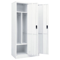 Thumbnail for Kleiderschrank Weiß 80x50x180 cm Stahl