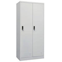 Thumbnail for Kleiderschrank Hellgrau 80x50x180 cm Stahl