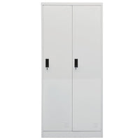 Thumbnail for Kleiderschrank Hellgrau 80x50x180 cm Stahl