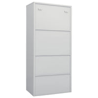 Thumbnail for Kleiderschrank Hellgrau 80x50x180 cm Stahl