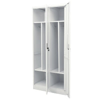 Thumbnail for Kleiderschrank Hellgrau 80x50x180 cm Stahl