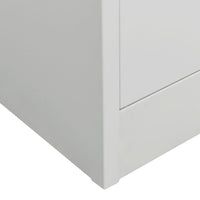 Thumbnail for Kleiderschrank Hellgrau 80x50x180 cm Stahl