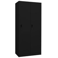 Thumbnail for Kleiderschrank Schwarz 80x50x180 cm Stahl