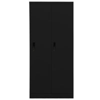 Thumbnail for Kleiderschrank Schwarz 80x50x180 cm Stahl