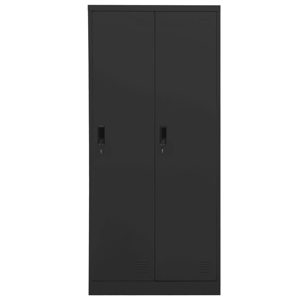 Kleiderschrank Anthrazit 80x50x180 cm Stahl