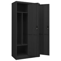 Thumbnail for Kleiderschrank Anthrazit 80x50x180 cm Stahl