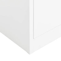 Thumbnail for Schließfachschrank Weiß 90x40x180 cm Stahl