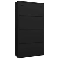 Thumbnail for Schließfachschrank Schwarz 90x40x180 cm Stahl