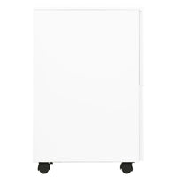 Thumbnail for Aktenschrank mit Rollen Weiß 39x45x67 cm Stahl