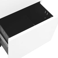 Thumbnail for Aktenschrank mit Rollen Weiß 39x45x67 cm Stahl