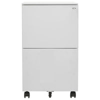 Thumbnail for Aktenschrank mit Rollen Hellgrau 39x45x67 cm Stahl